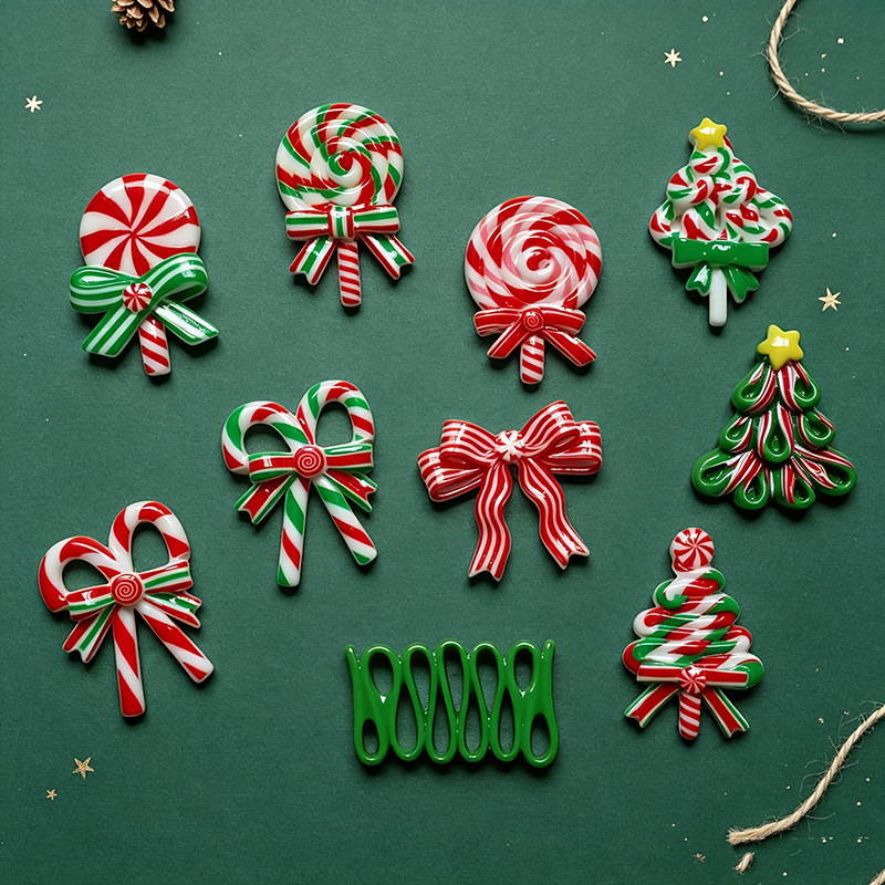 5pcs Christmas Resin Accessori - огляд і ціна Gold 6138
